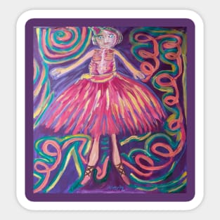 la danseuse au ruban Sticker